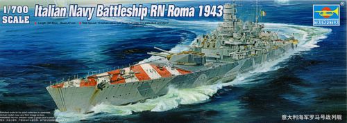 Trumpeter 05777 1:700 RN Roma Italian Battleship 1943