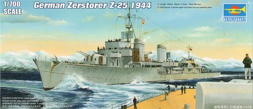 Trumpeter 05787 1:700 Zerstorer Z-25 1944