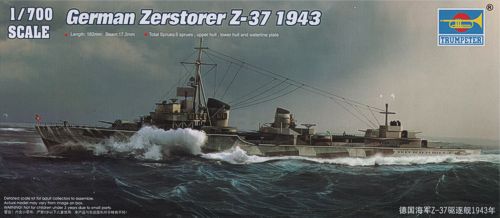 Trumpeter 05791 1:700 Zerstorer Z37 1943