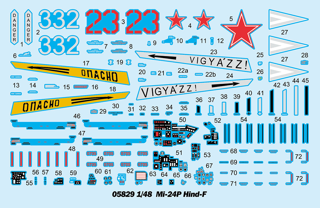 Trumpeter 05829 1:48 Mil Mi-24P Hind F