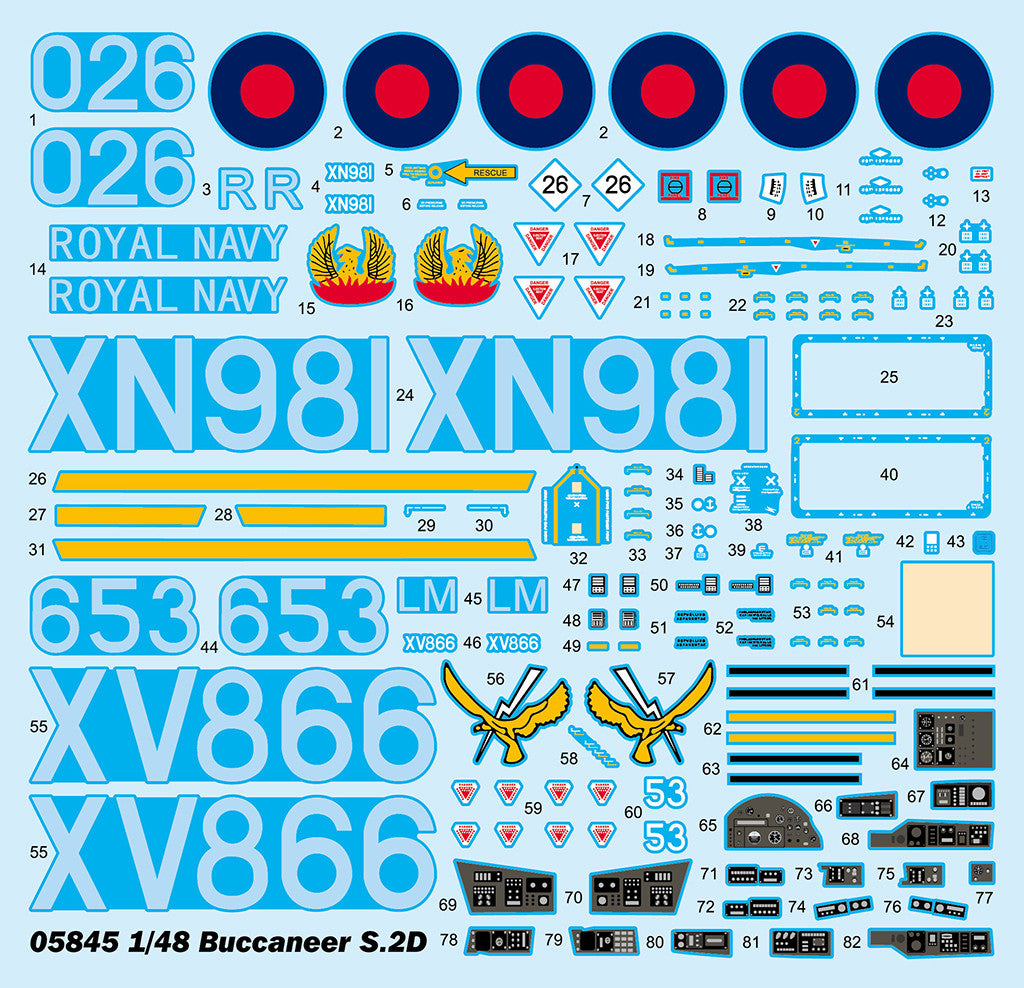 Trumpeter 05845 1:48 Blackburn Buccaneer S.2D