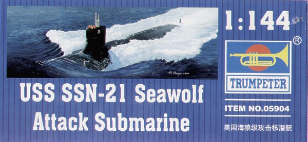 Trumpeter 05904 1:144 USS Sea Wolf SSN-21 Attack Submarine