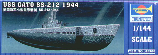 Trumpeter 05906 1:144 USS Gato Class SS-212 1944