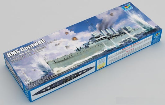 Trumpeter 06734 1:700 H.M.S. Cornwall