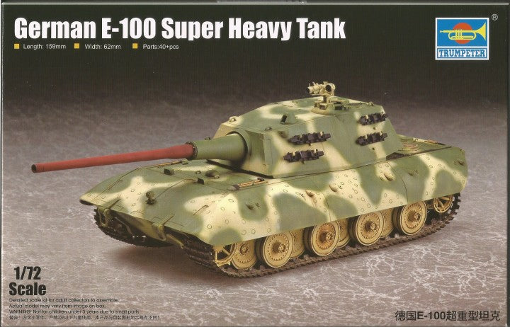 Trumpeter 07121 1:72 German E-100 Super Heavy Tank