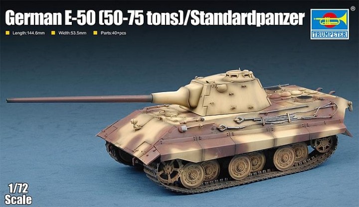 Trumpeter 07123 1:72 German E-50 (50-70 tons/Standardpanzer