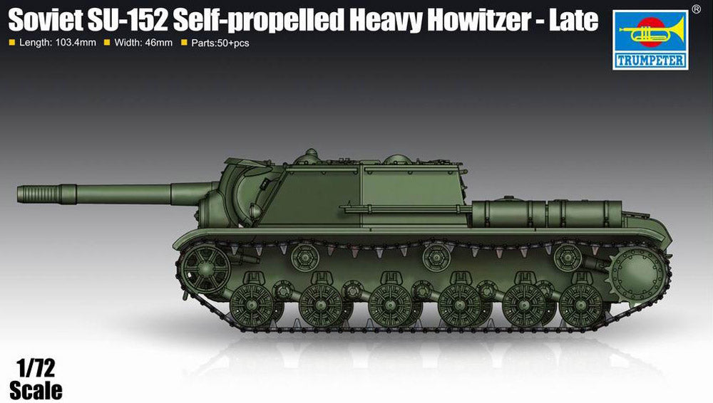 Trumpeter 07130 1:72 SU-152 Self-propelled Heavy Howitzer - Late