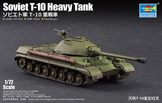 Trumpeter 07152 1:72 Soviet T-10 Heavy Tank