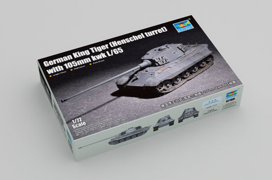 Trumpeter 07160 1:72 Pz.Kpfw.VI King Tiger (Henschel Turret) 105mm kwk L/65 German Sd.Kfz.182