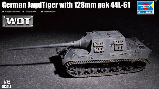 Trumpeter 07165 1:72 German JagdTiger 128mm pak44 L/61