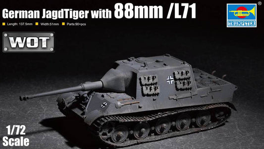 Trumpeter 07166 1:72 JagdTiger 88mm pak44 L/71