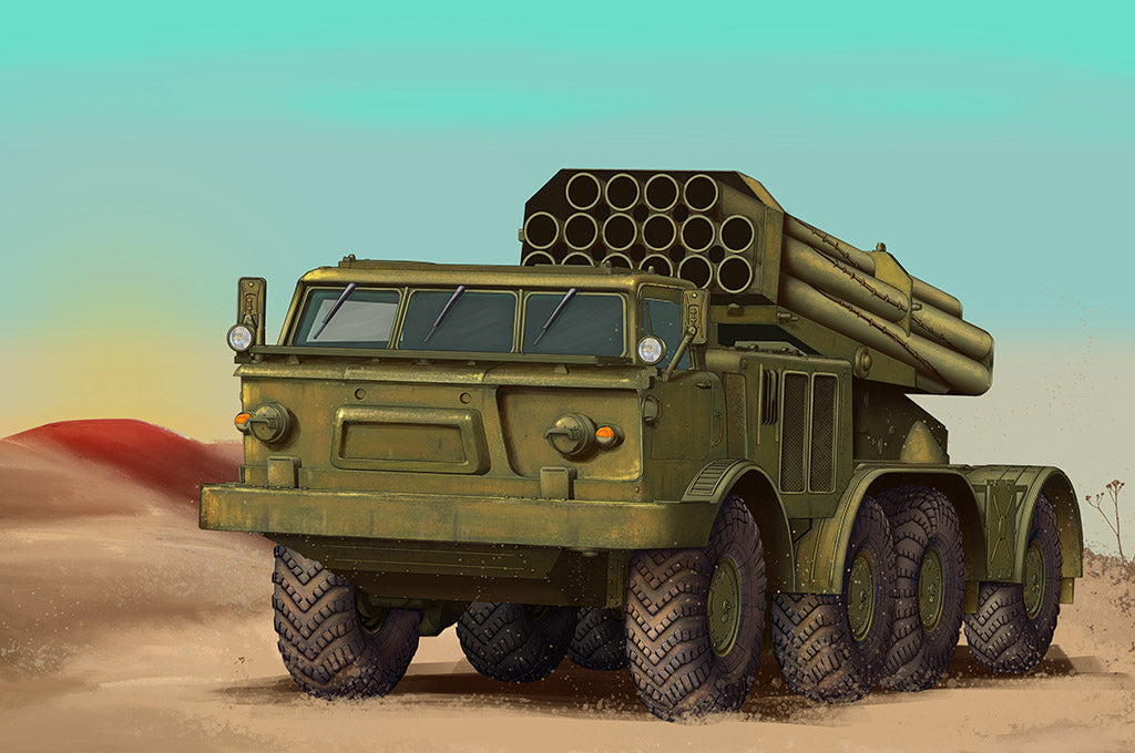 Trumpeter 07180 1:72 Soviet MLRS Uragan SP140 TEL (BM-27) + 9K57