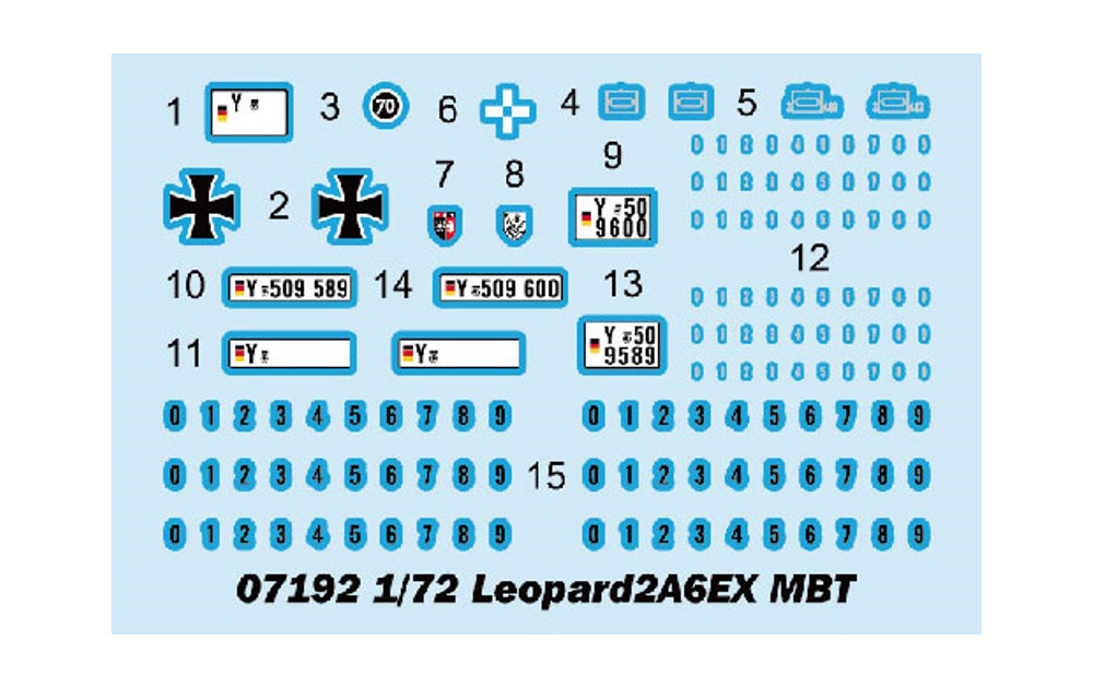Trumpeter 07192 1:72 Leopard 2A6EX MBT
