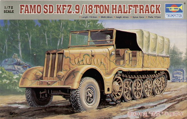 Trumpeter 07203 1:72 18 ton Heavy Half-Track 'Famo'