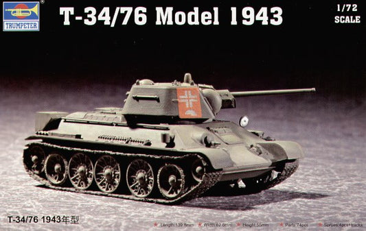 Trumpeter 07208 1:72 T-34/76 Model 1943