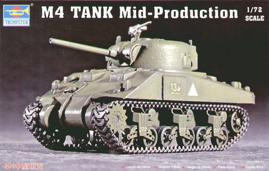 Trumpeter 07223 1:72 M4 Sherman Mid-Production Tank