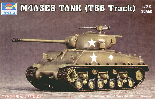 Trumpeter 07225 1:72 M4A3 Sherman E8 (T66 Track)