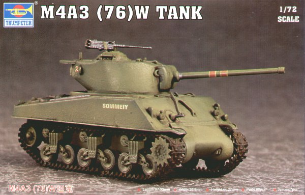 Trumpeter 07226 1:72 M4A3 Sherman 76(W)