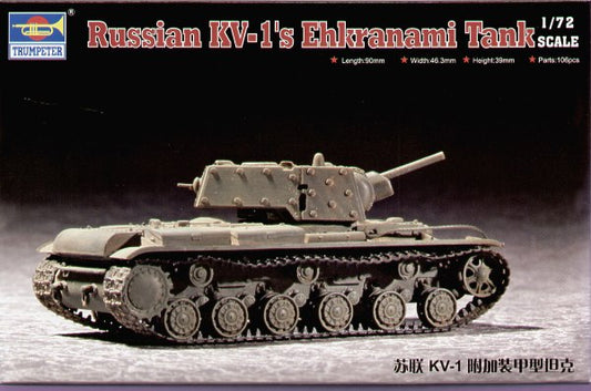 Trumpeter 07230 1:72 Soviet KV-1's Ehkranami