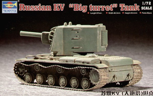 Trumpeter 07236 1:72 Soviet KV Big Turret