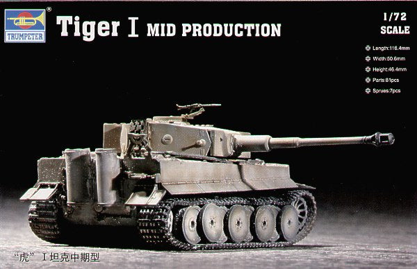 Trumpeter 07243 1:72 Pz.Kpfw.VI Tiger I (Mid)