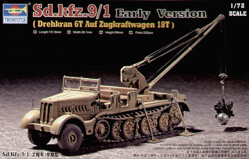 Trumpeter 07253 1:72 Sd.Kfz.9/1 Famo 18T with Bilstein Crane (Early)