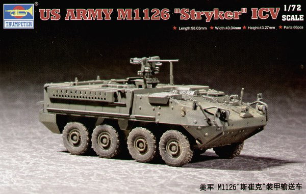 Trumpeter 07255 1:72 M1126 Stryker (Light Armoured Vehicle) ICV