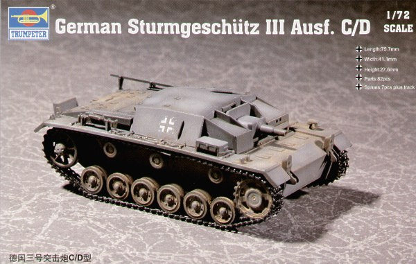 Trumpeter 07257 1:72 Sturmgeschutz/StuG.III Ausf.C/D