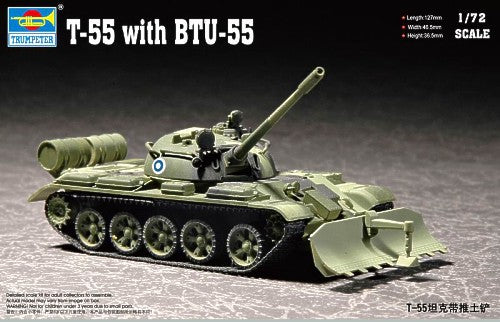 Trumpeter 07284 1:72 Soviet T-55 with BTU-55 Dozer Blade