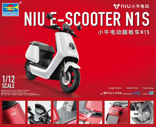 Trumpeter 07305 1:12 NIU E-Scooter N1S (Pre-Painted)