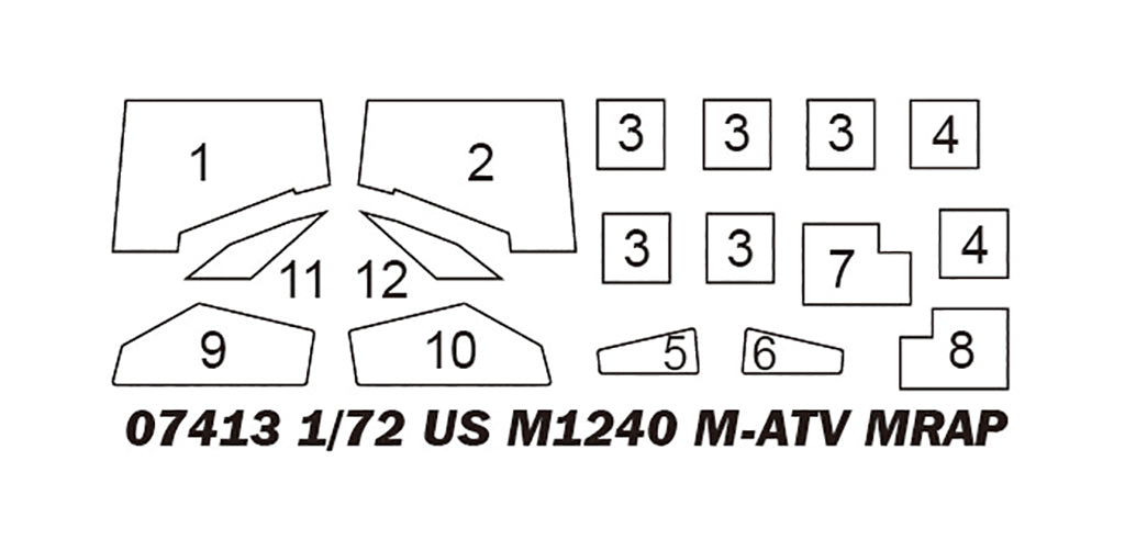 Trumpeter 07413 1:72 US M1240 M-ATV MRAF