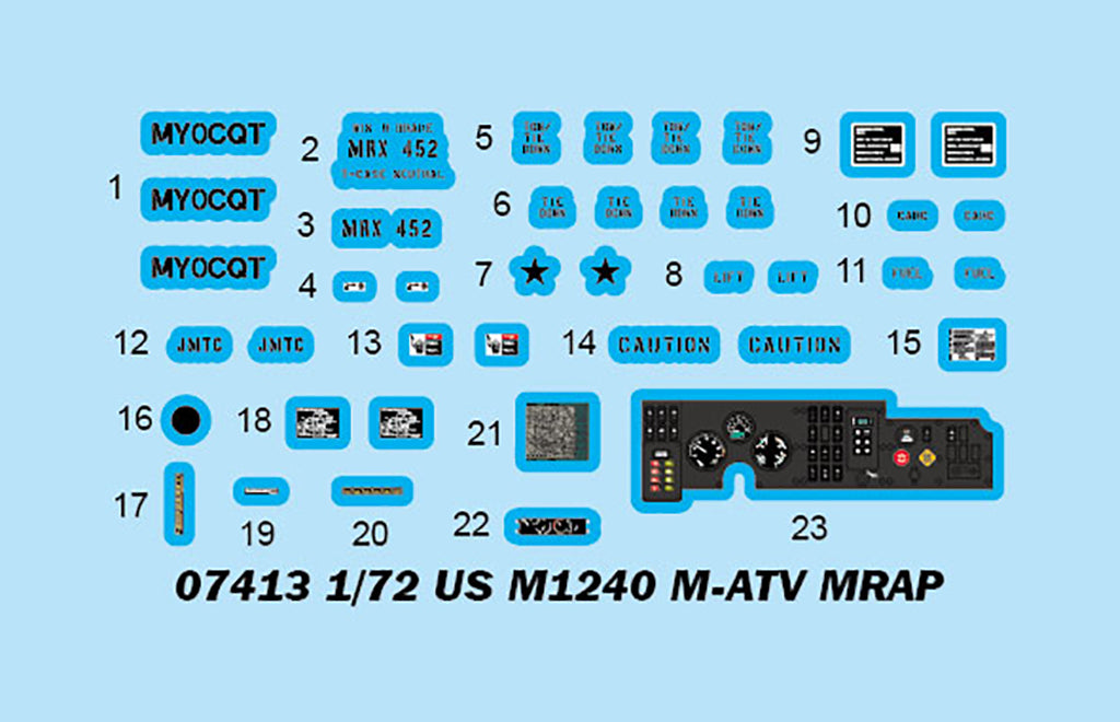 Trumpeter 07413 1:72 US M1240 M-ATV MRAF