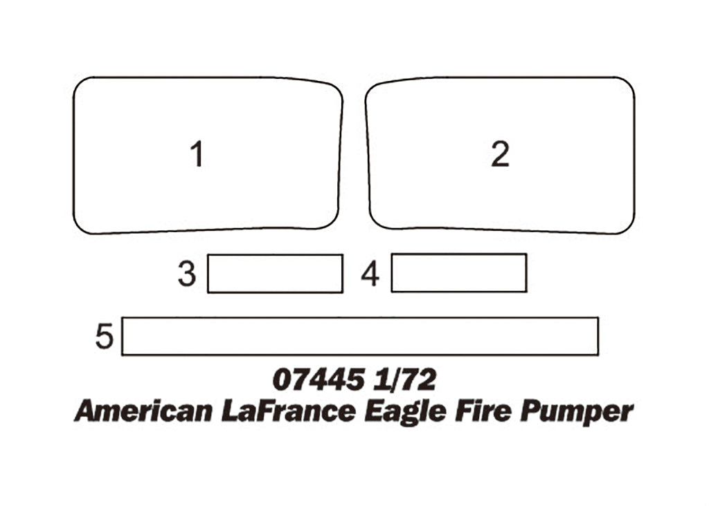 Trumpeter 07445 1:72 American La France Eagle Fire Pumper