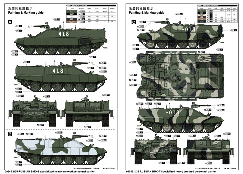 Trumpeter 09549 1:35 BMO-T HAPC Russian Army heavy armoured personnel carrier (Object 564) 'Firebug'