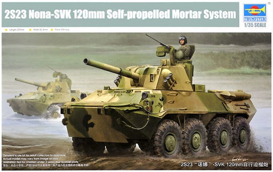 Trumpeter 09559 1:35 2S23 Nona-SVK 120mm Self-propelled mortar system