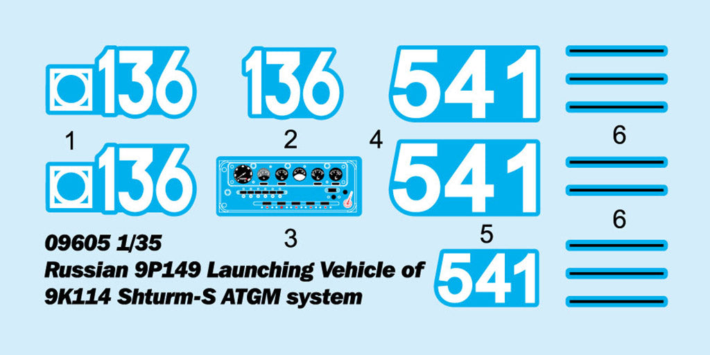 Trumpeter 09605 1:35 9P149 + 9K114 Shturm SAT6M System