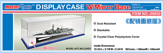 Trumpeter 09850 Display Case 501 x 149 x 146mm with Mirror Base