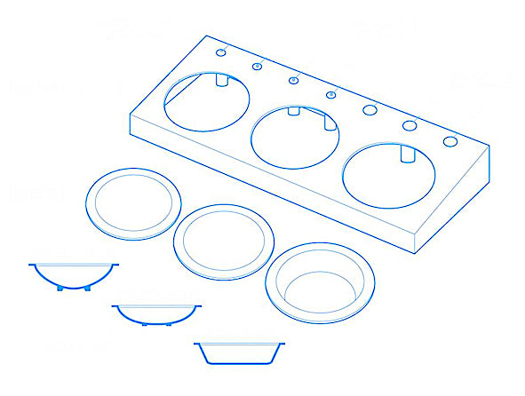 Trumpeter 09960 Paint Palette with Holder