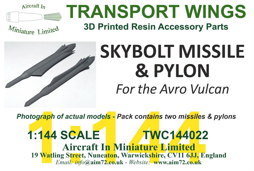 AIM - Transport Wings TWC144022 1:144 Douglas Skybolt missile and pylon conversion