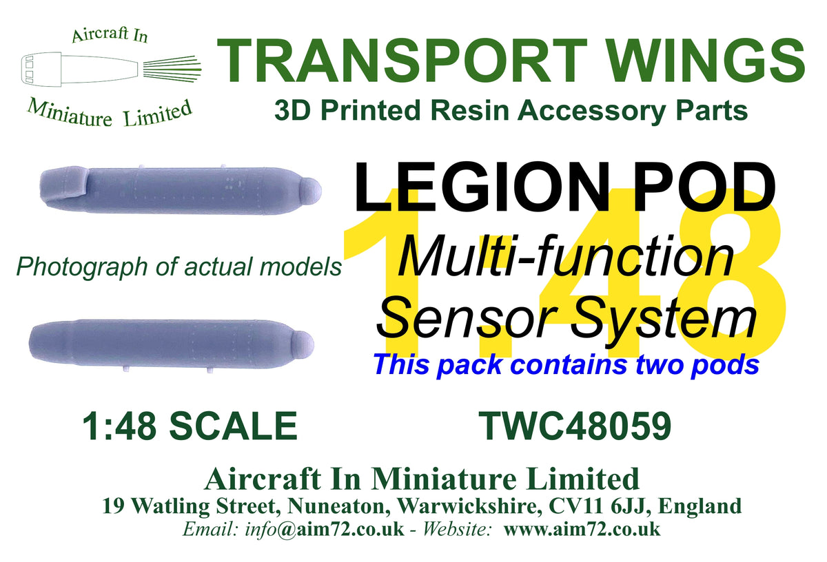 AIM - Transport Wings TWC48059 1:48 Legion Pod - Multi-Function Sensor System (2 pod pack)