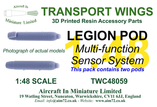AIM - Transport Wings TWC48059 1:48 Legion Pod - Multi-Function Sensor System (2 pod pack)