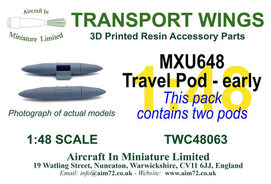 AIM - Transport Wings TWC48063 1:48 MXU-648 Travel Pod (Early) '