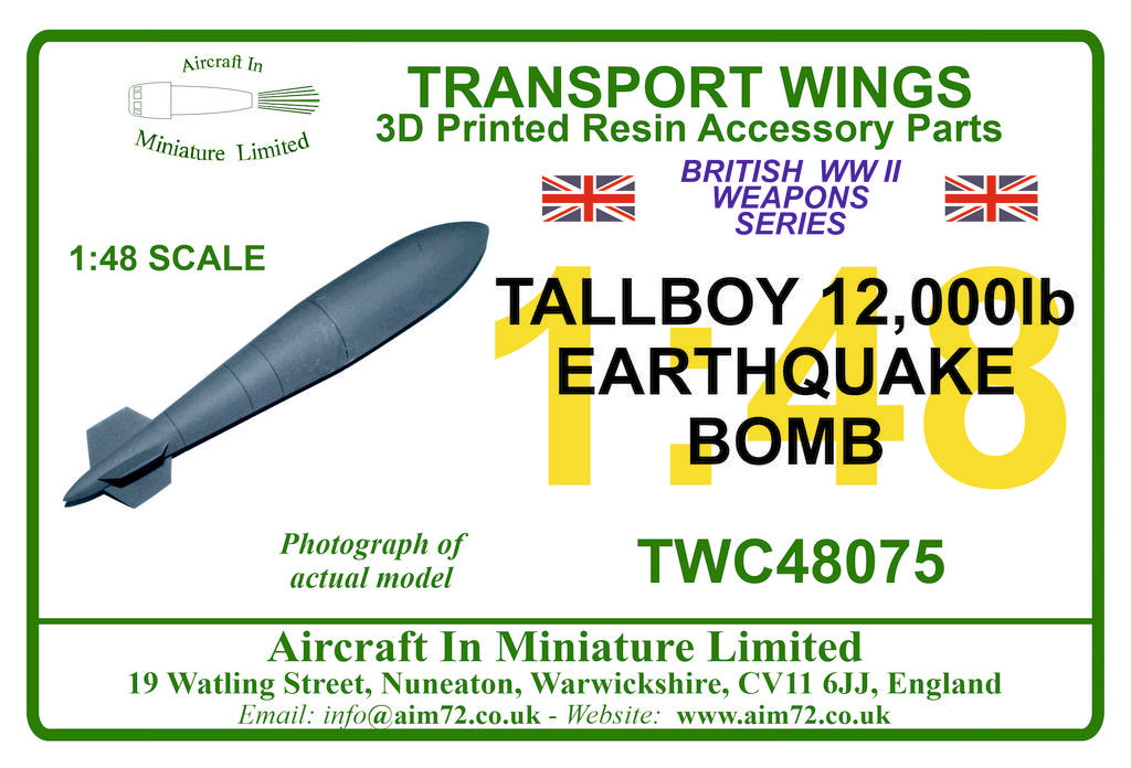 AIM - Transport Wings TWC48075 1:48 Tallboy bomb