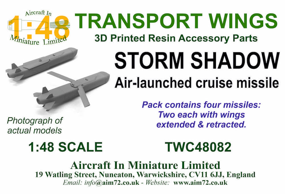 AIM - Transport Wings TWC48082 1:48 Storm Shadow - 4 Missile Pack