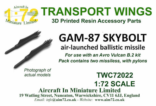 AIM - Transport Wings TWC72022 1:72 GAM-87 Skybolt air-launched ballistic missile