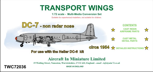 AIM - Transport Wings TWC72036 1:72 Douglas DC-6/DC-7 non-radar nose