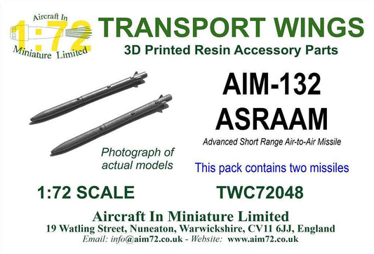AIM - Transport Wings TWC72048 1:72 AIM - 132 ASRAAM Advanced Short Range Air to Air Missile