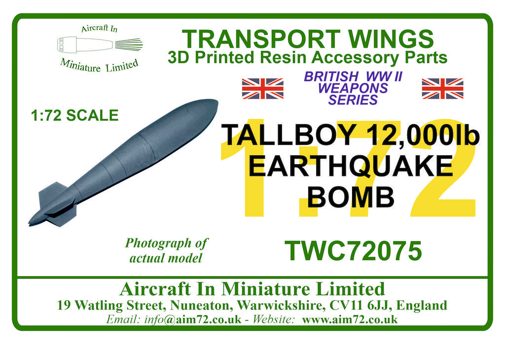AIM - Transport Wings TWC72075 1:72 Tallboy Bomb
