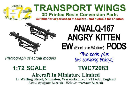 AIM - Transport Wings TWC72083 1:72 AN/ALQ-167 Angry Kitten EW Pods