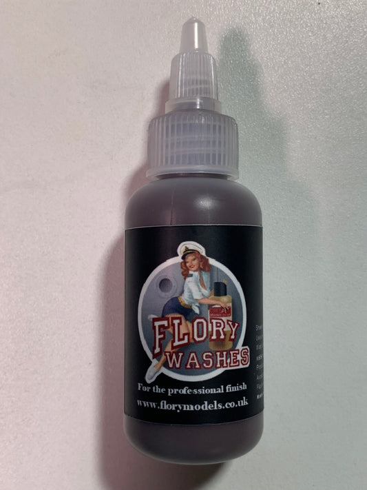 Flory Models TWW004 - 50ml Thick Mud Brown Weathering Wash